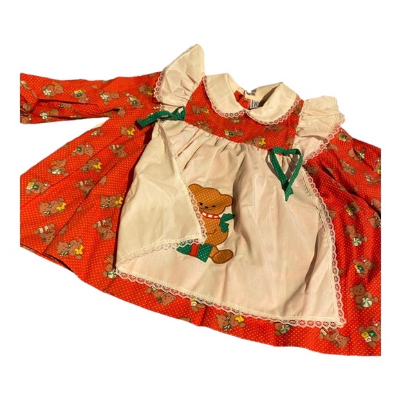 Vintage Nanas Pet Girls Christmas Dress Exclusively for JC Penny - Picture 3 of 5